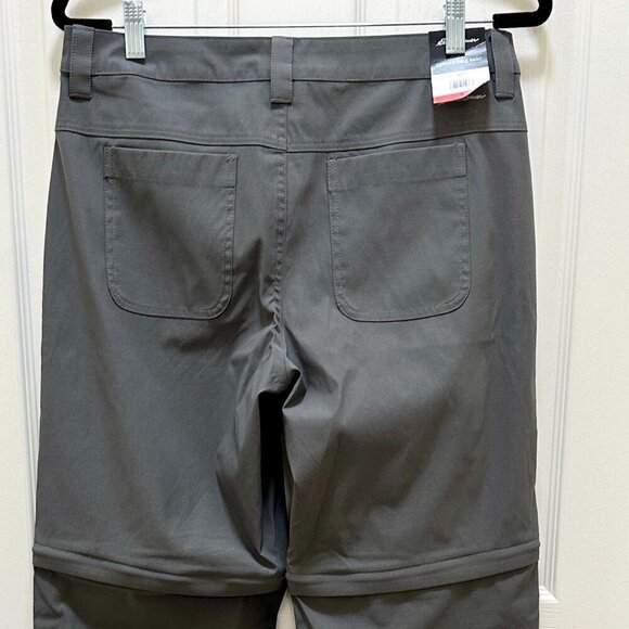 Eddie Bauer Women's Convertible Pant Size 8 Grey Adjustable Length UPF 50+ (NEW) - Picture 12 of 15